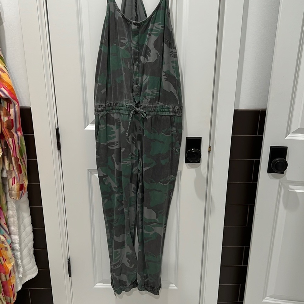 Pam & Gela Camo Sleeveless Jumpsuit
